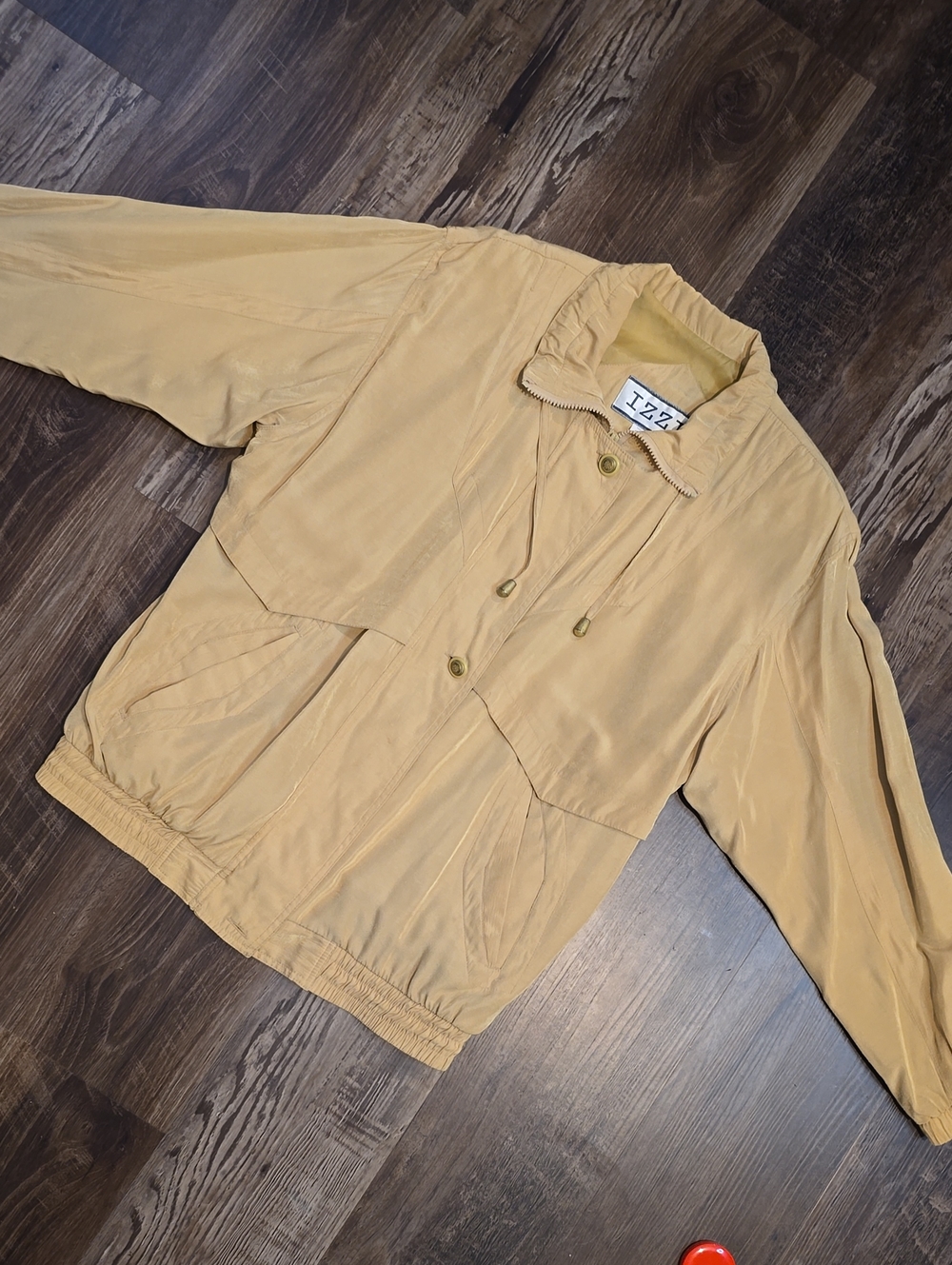 Women’s Vintage Light Mustard Bomber Jacket, sz small
